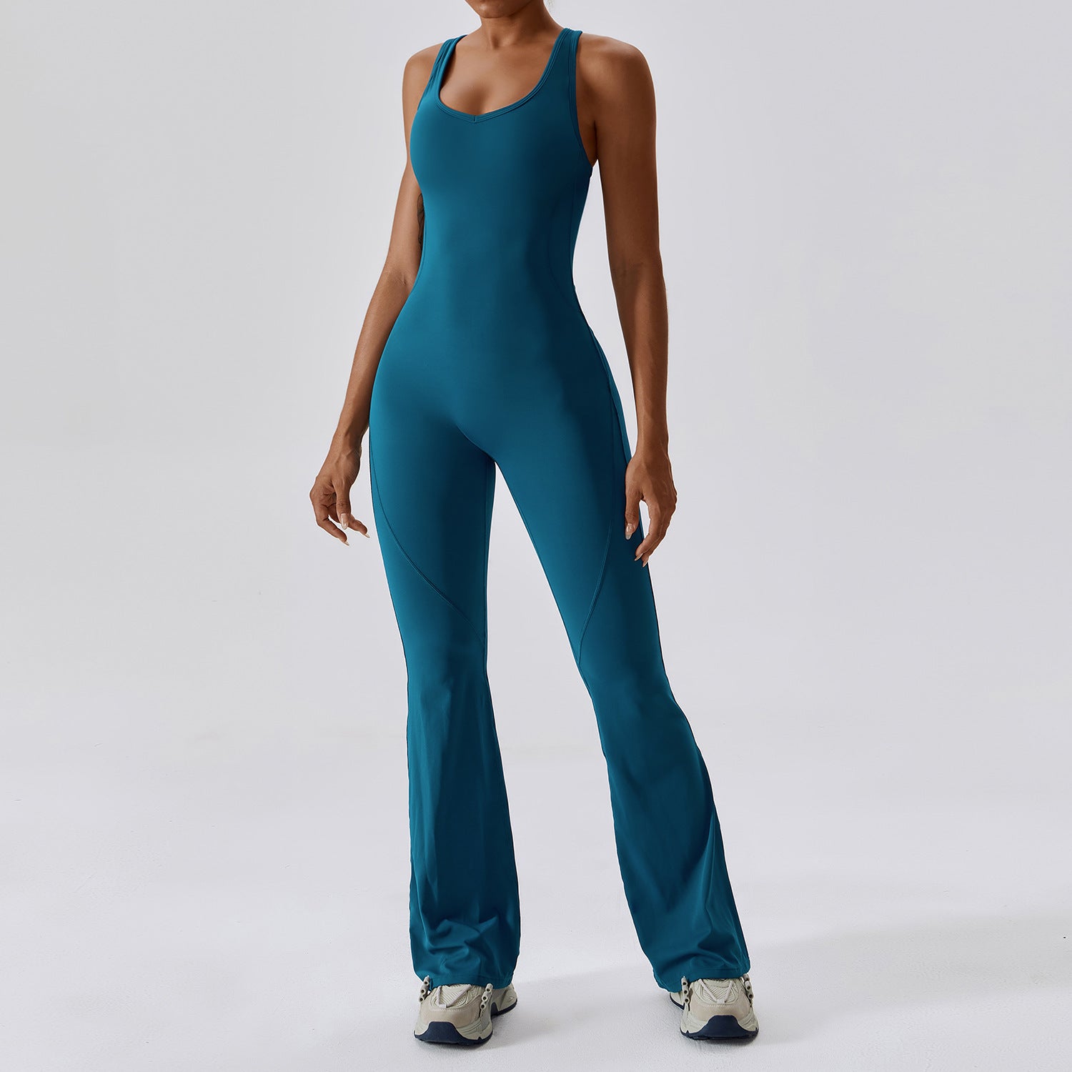 The V-Back Flared Jumpsuit