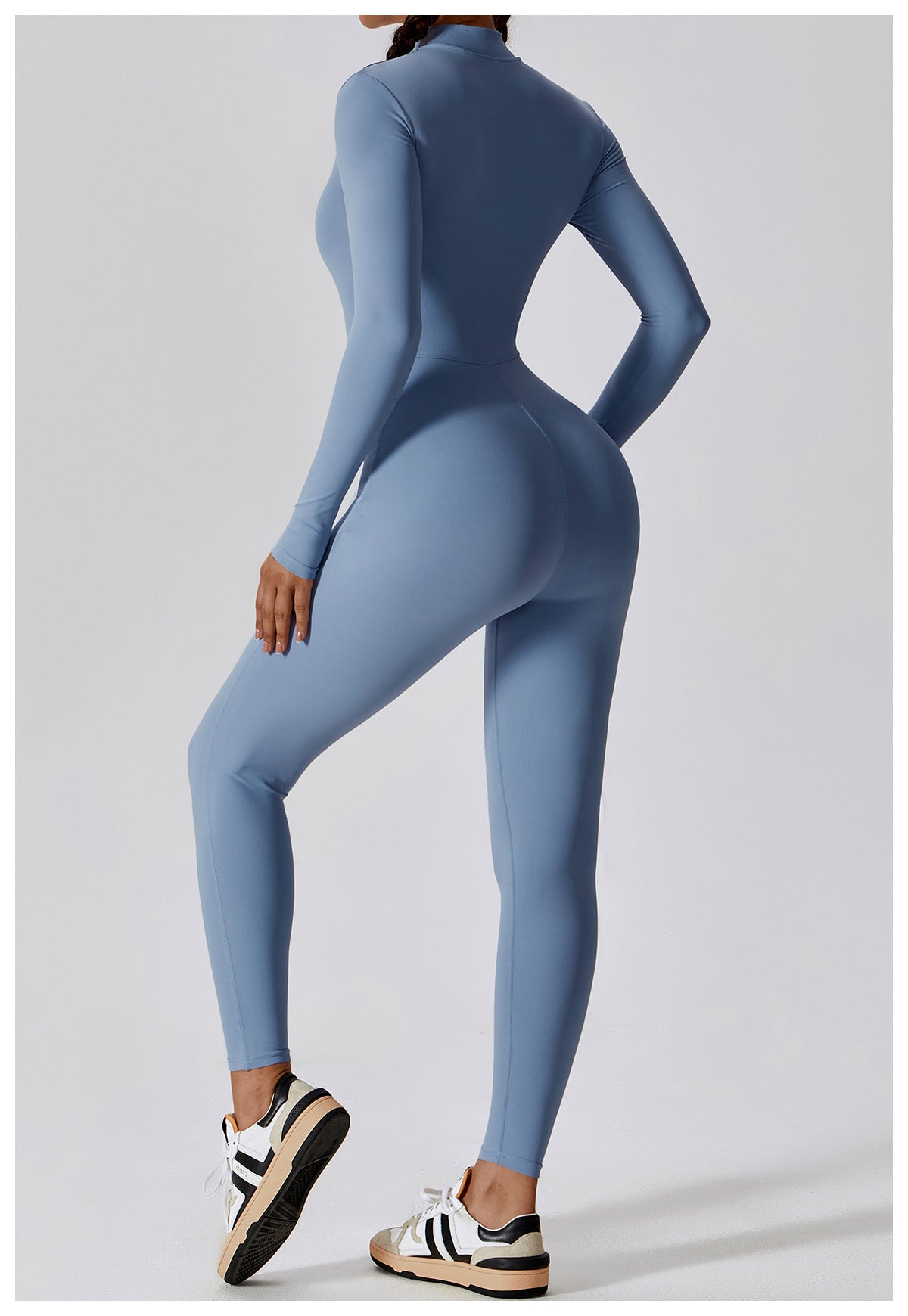 Mia Active Zip-Front Jumpsuit