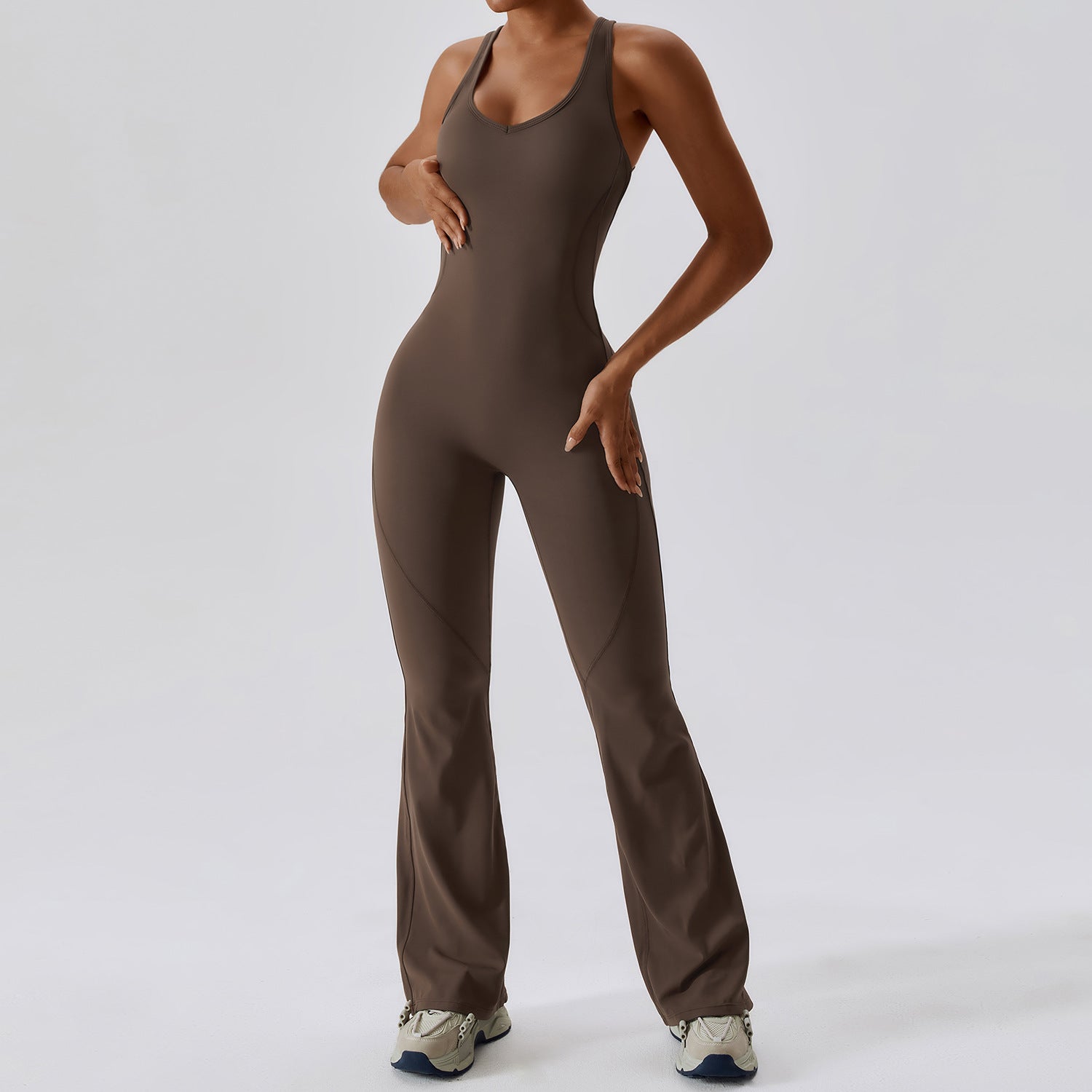 The V-Back Flared Jumpsuit