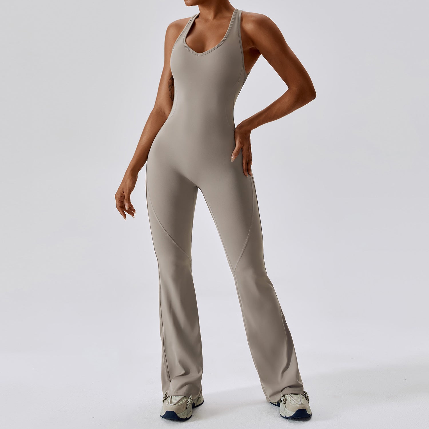 The V-Back Flared Jumpsuit