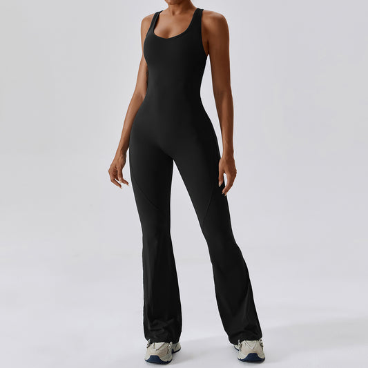 The V-Back Flared Jumpsuit